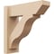 Ekena Millwork 6-in W x 18-in D x 18-in H Funston Slat Rough Cedar Woodgrain TimberThane Outlooker, Primed Tan OUTUR060X18X18FST24RCPR - alternate 1